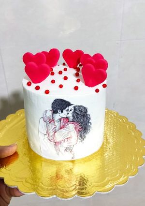 عکسی از دستور مینی کیک ولنتاین