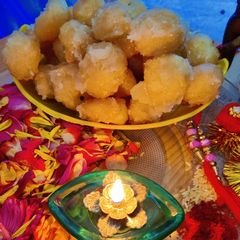 A picture of Sweet punugulu (Urad dal sweet balls).