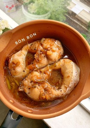 Hình của món Cá Bông Lau Kho Tiêu.