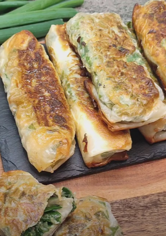 Una foto de Rollitos de Primavera con Cebolleta Verde