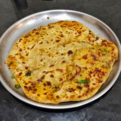 Green Garlic Fenugreek Paratha A picture of Green Garlic Fenugreek Paratha.