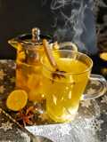 Té de mandarina, jengibre y limón