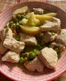 Pollo arvejado veloz