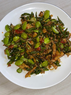Foto resep Tumis Teri Pete Cabe ijo