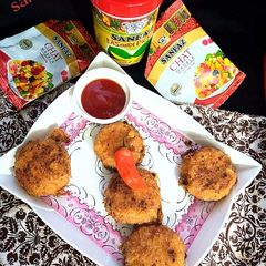 A picture of Kasondi pickles potatoes kabab.