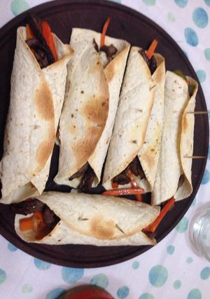 Una foto de Tacos de asado