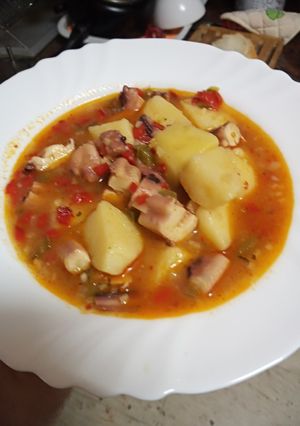 Una foto de Marmitako de potón