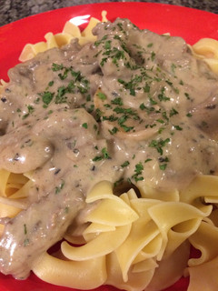 A picture of Beef Stroganoff.