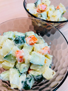 馬鈴薯沙拉|過熱水蒸氣烤箱微波爐 的食譜成品照片