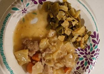 Easy Fast Cooking Chicken with Flat Dumplings Delicious Steady