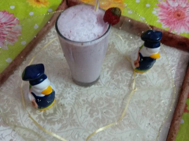 Recipe Pink banana smoothie the So Delicious Delicious