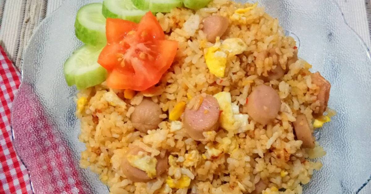 Resep Nasi Goreng Sosis Bumbu Kemiri oleh Vay Kitchen - Cookpad