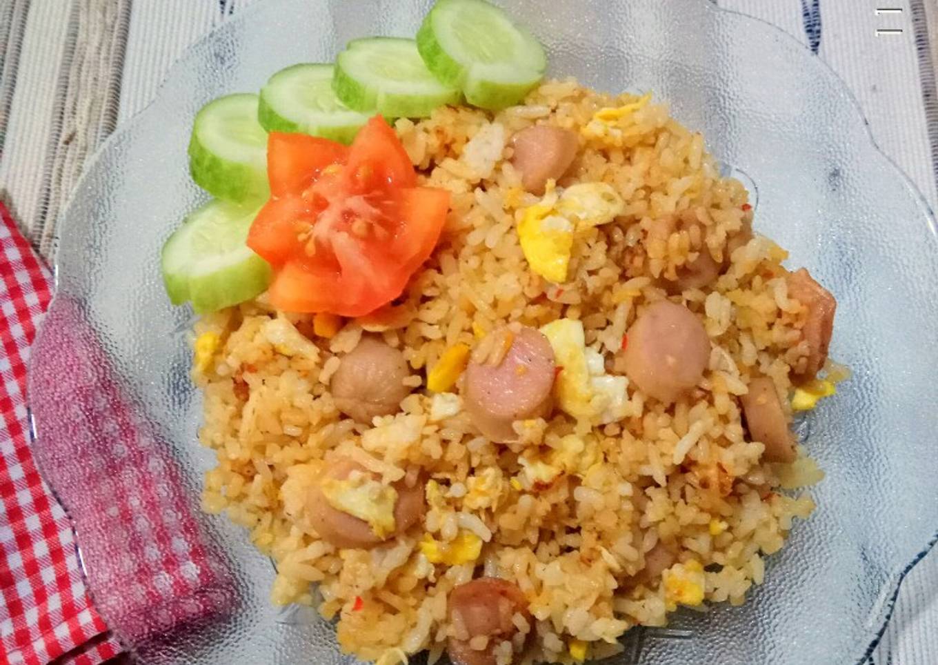 Nasi Goreng Telur Sosis