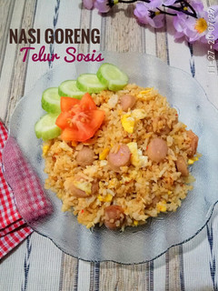 Foto resep Nasi Goreng Sosis Bumbu Kemiri