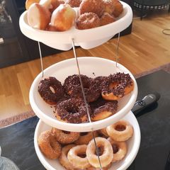 A picture of Home donuts.
