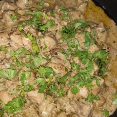 A picture of Chicken white Karahi.