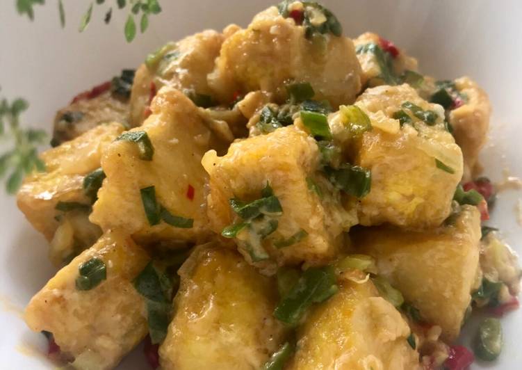 Resep 27 Tahu Saos Telur Asin Yang Nikmat
