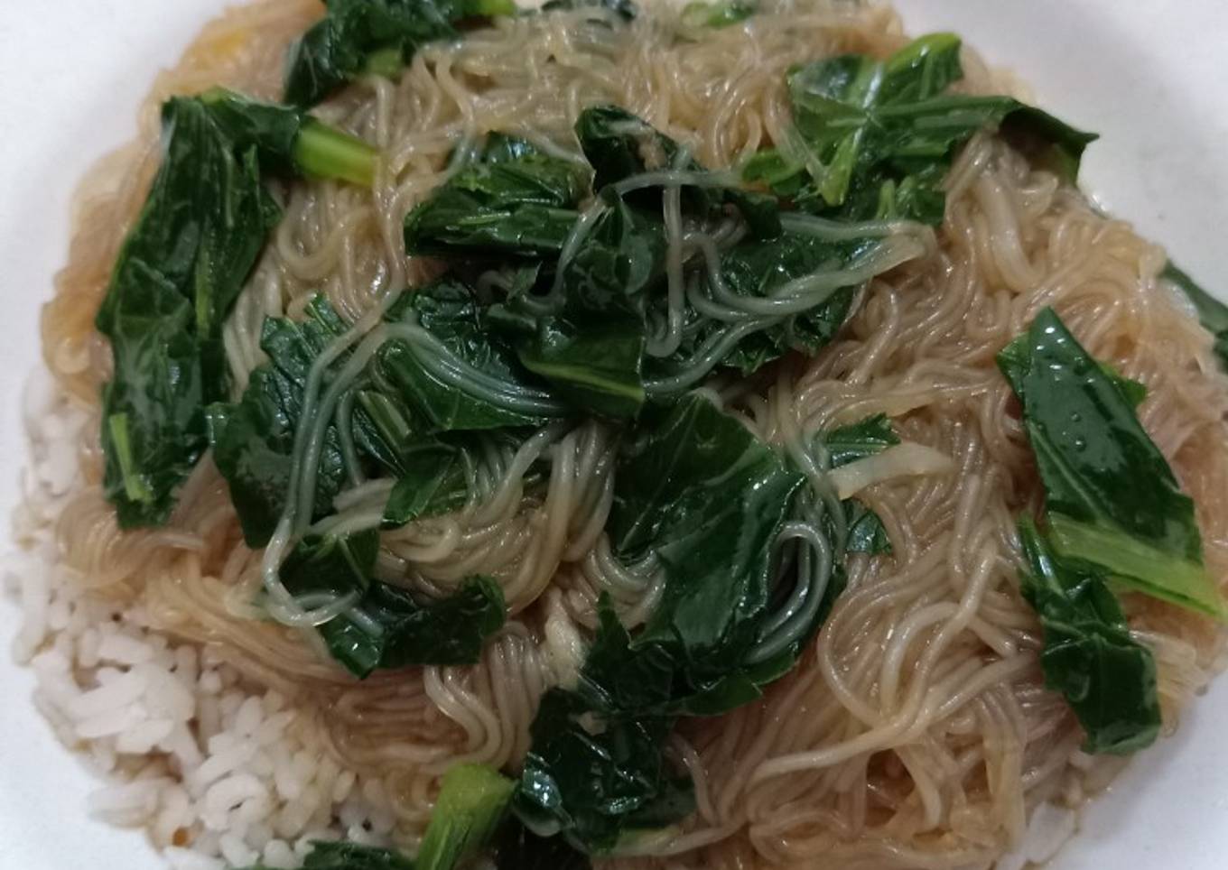 Bihun sawi lembut enak