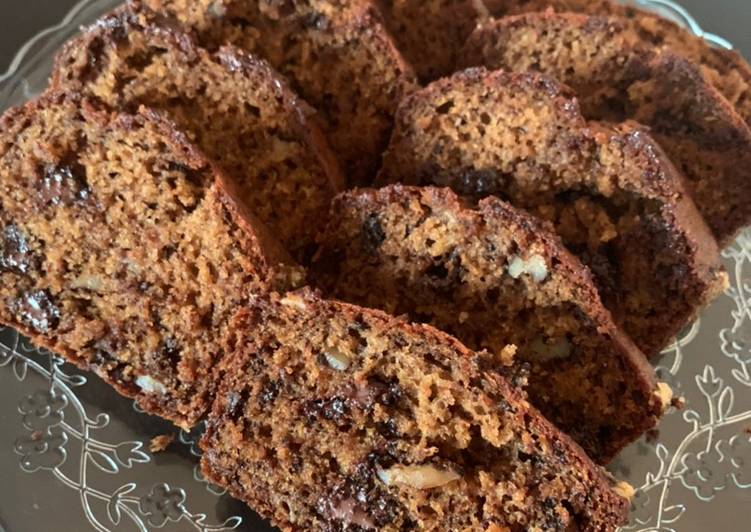 How to Make Favorite Banana nut bread with chocolate chips