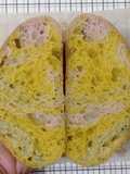 Pandan Kunyit Ubi Ungu Sourdough Bread