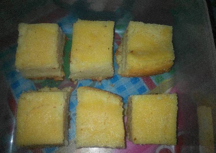 Bagaimana Menyiapkan Brudel Keju Cake Dg 4 Putih Telur (Magic Com), Enak Banget