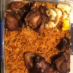 A picture of Oven baked Basmatic jollof rice.