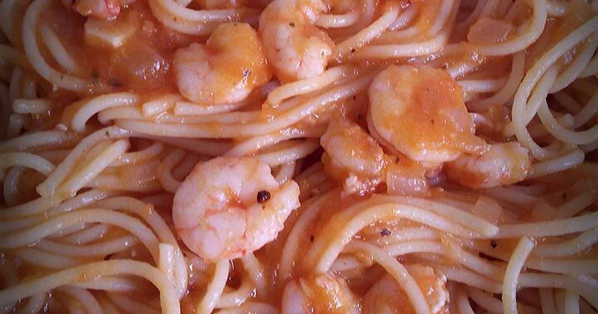 Spaghetti al gamberetti (Spaghetti con gambitas) Receta de Emanuel Lopez Haar Cookpad