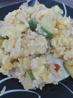 Una foto de Desayuno mexicano huevo con arroz