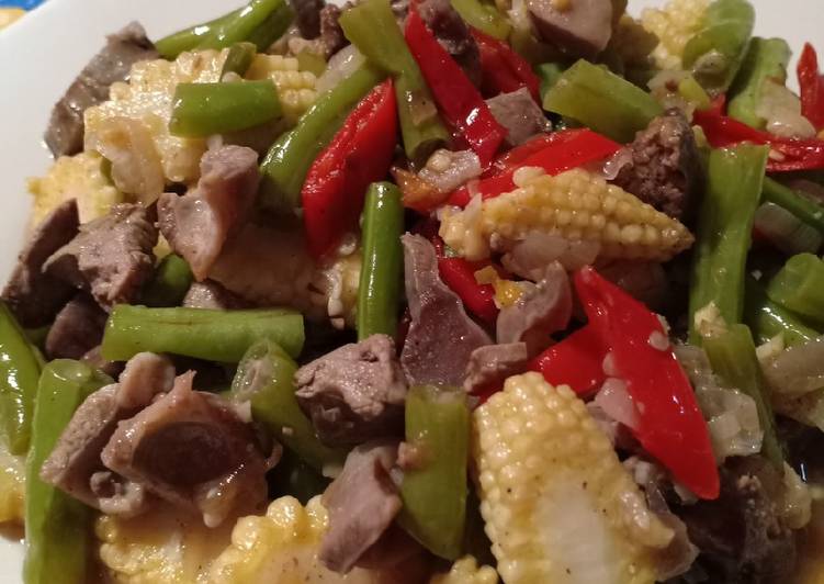 Tumis Putren Buncis Ati Ampela