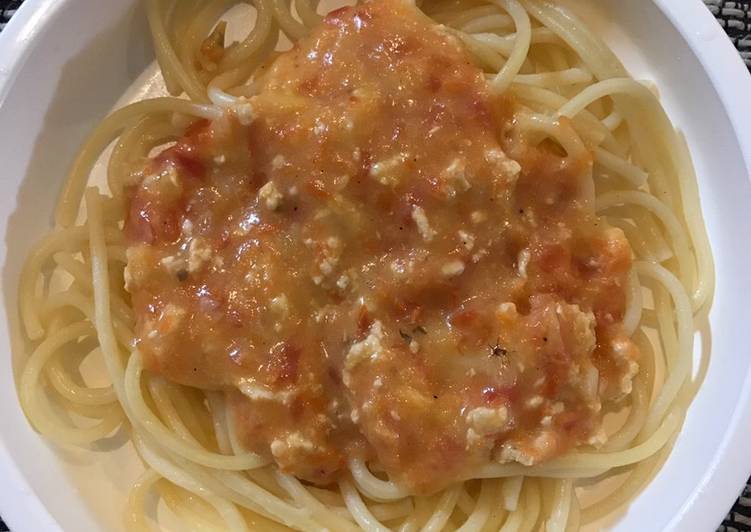Mpasi 14 bulan Spaghetti bolognese (homemade)