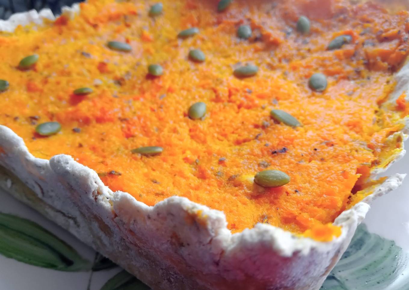 Tarta de calabaza 🎃 con masa casera sin tacc