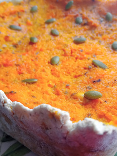 Una foto de Tarta de calabaza 🎃 con masa casera sin tacc
