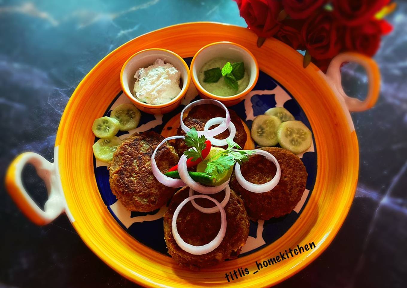 No Oil Shikumpuri Kabab