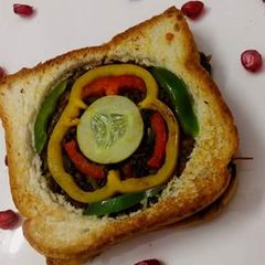 A picture of Methi sandwich.