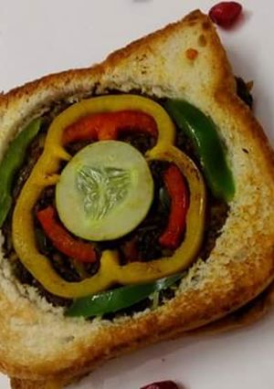 A picture of Methi sandwich.