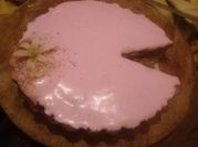 Una foto de tarta de leche merengada