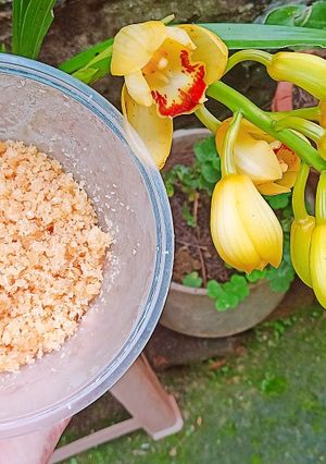 Hình của món Nhân dừa từ cơm dừa khô.
