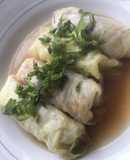 Rollitos de Col rellenos de pollo y verdura 🥬