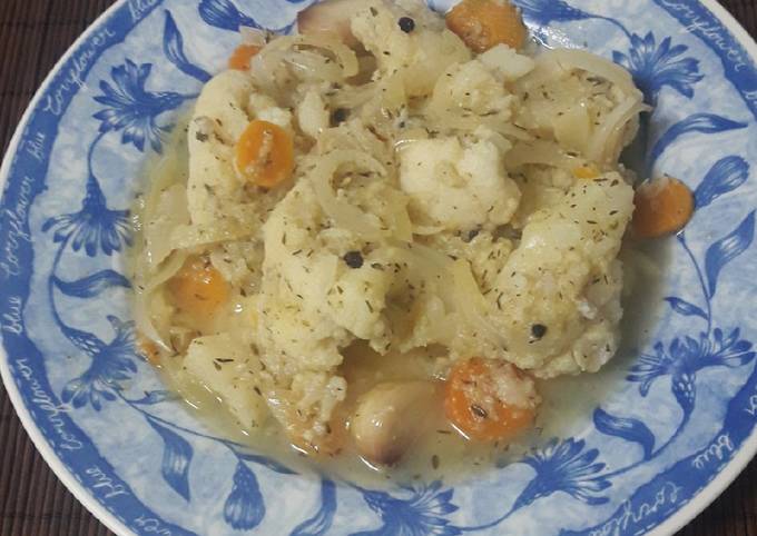 Coliflor En Escabeche Receta De Amparo Cookpad