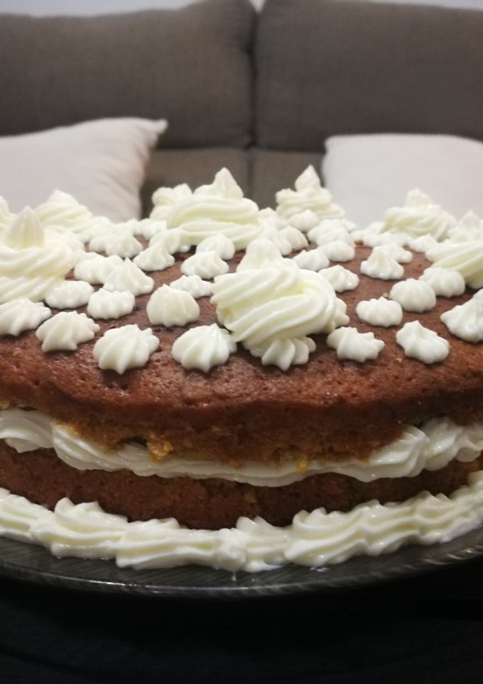 Una foto de Tarta de zanahoria