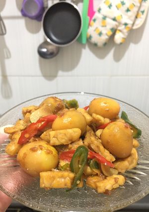 Foto resep Tempe & Telur Puyuh Masak Kecap