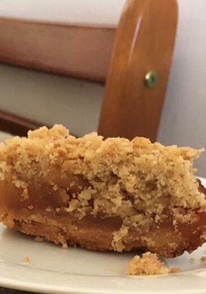 Una foto de Crumble de manzana