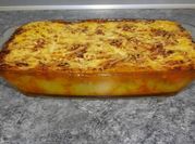 Una foto de pastel de carne picada
