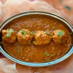 A picture of Nadru ke kofte.