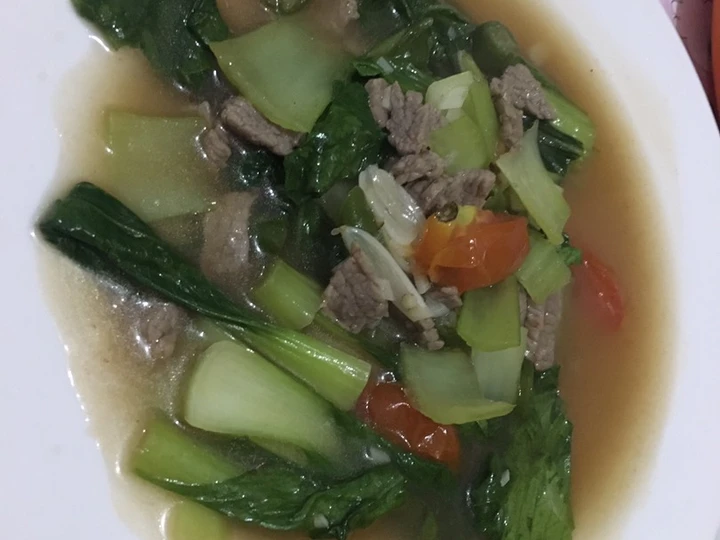 Langkah Mudah untuk Membuat Resep Tumis pakcoy daging yang Enak Banget