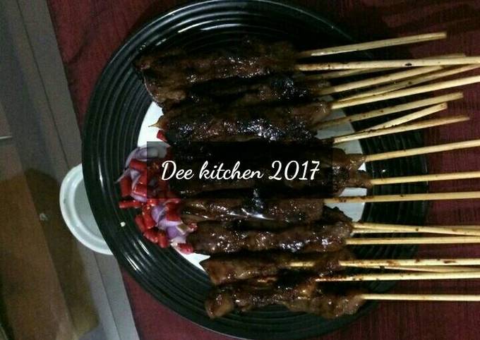 Ini dia! Resep  bikin Sate ayam bumbu kecap yang enak