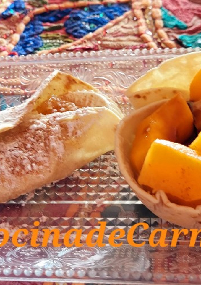 Una foto de Postres con queso fresco en tortita