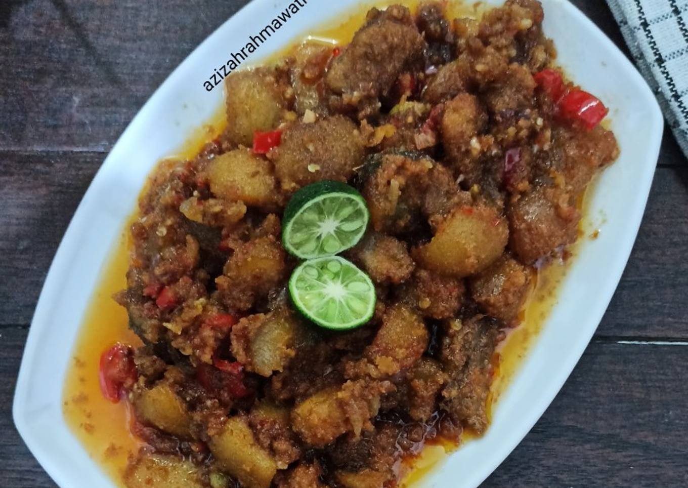 Sate kikil goreng