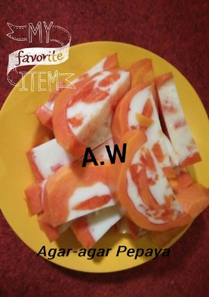 Foto resep Agar-agar Pepaya