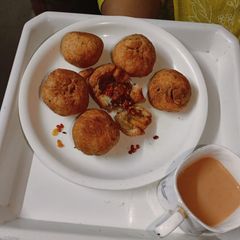 Stuffed Moong daal kachori A picture of Stuffed Moong daal kachori.